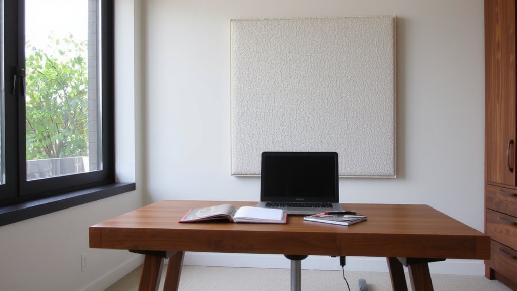 2 panels optimize office acoustics
