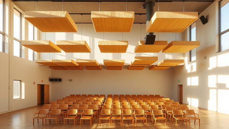 acoustic clouds at listening height