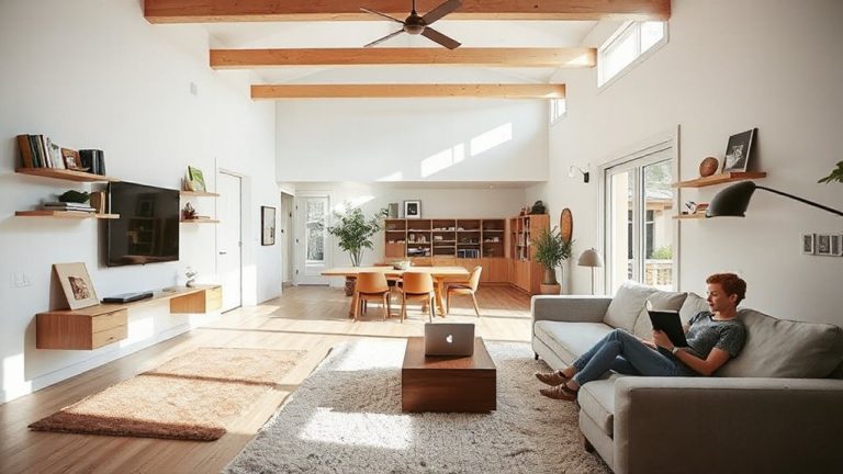 acoustic management in open homes