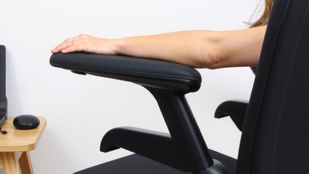 adjust armrests to shoulder width