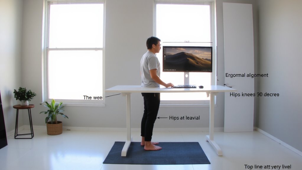 adjust desk for comfort