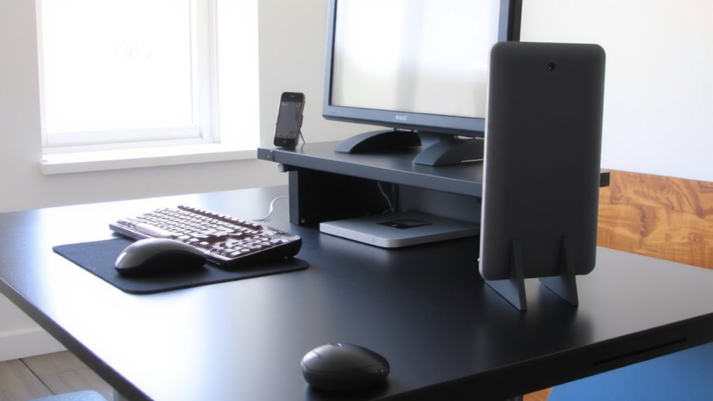 adjust desk height precisely