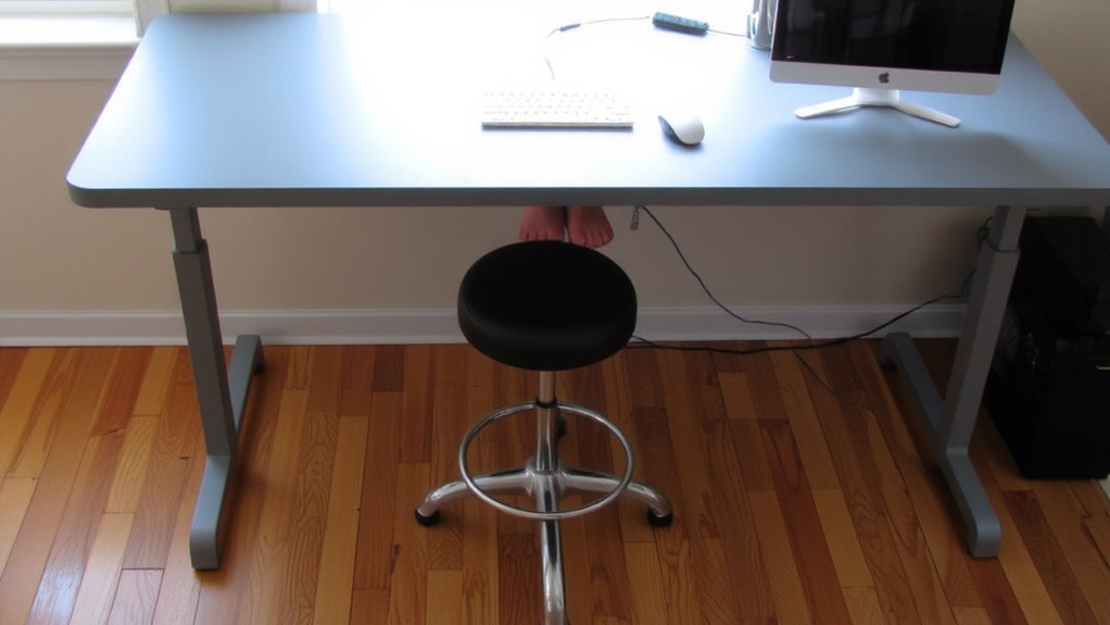 adjust desk height properly
