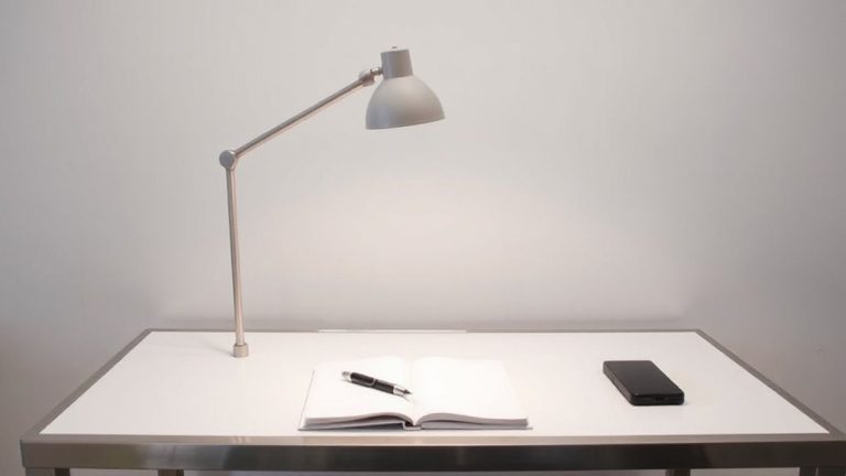 adjustable task light ensures consistent illumination