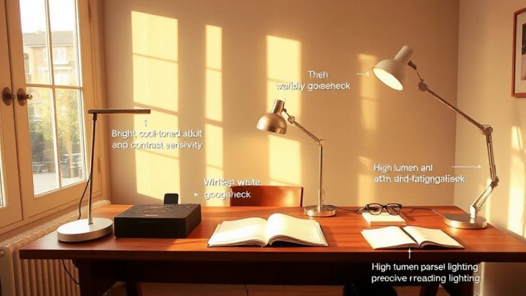 age specific lighting for home offices