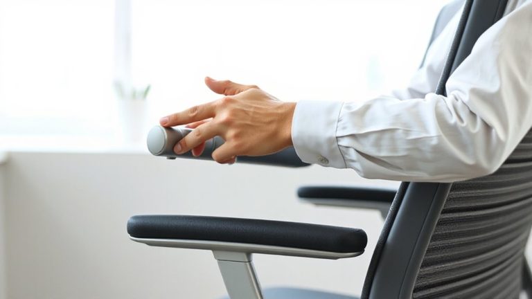 align armrests with shoulders