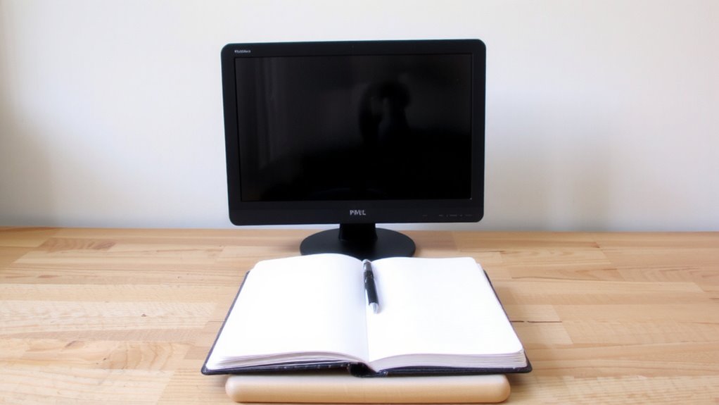 align monitor with writing line