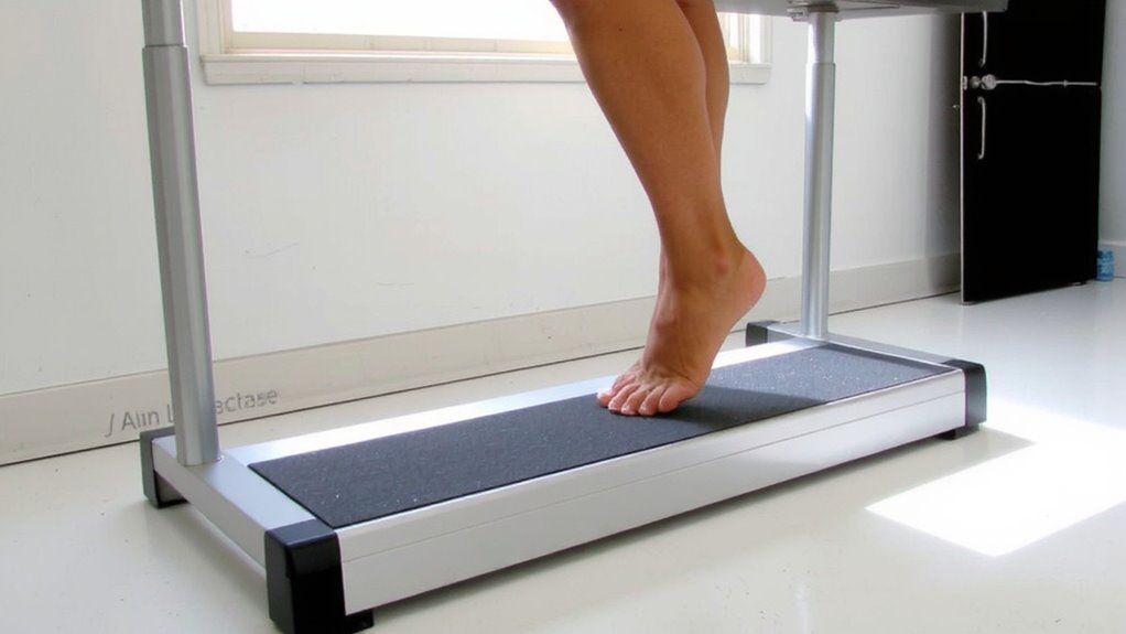 alternate foot height to reduce fatigue