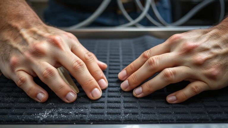 anti vibration pads under trays