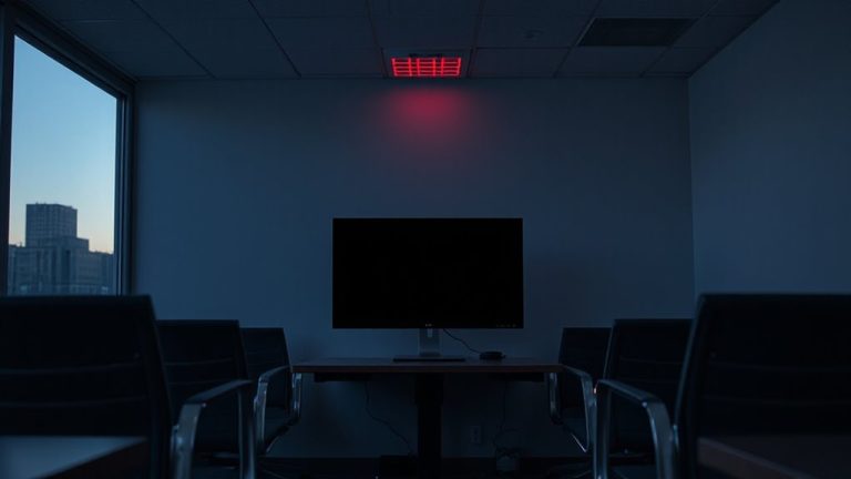 auto lock monitors with motion sensors