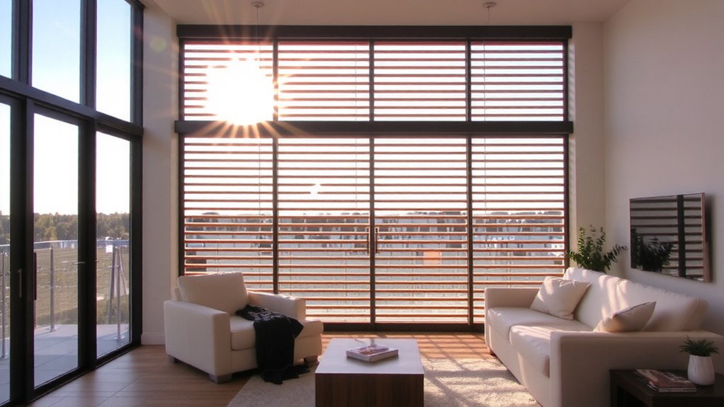 automated blinds follow sunlight