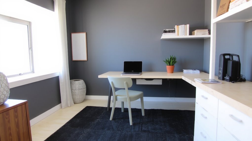 avoid bright distracting colors