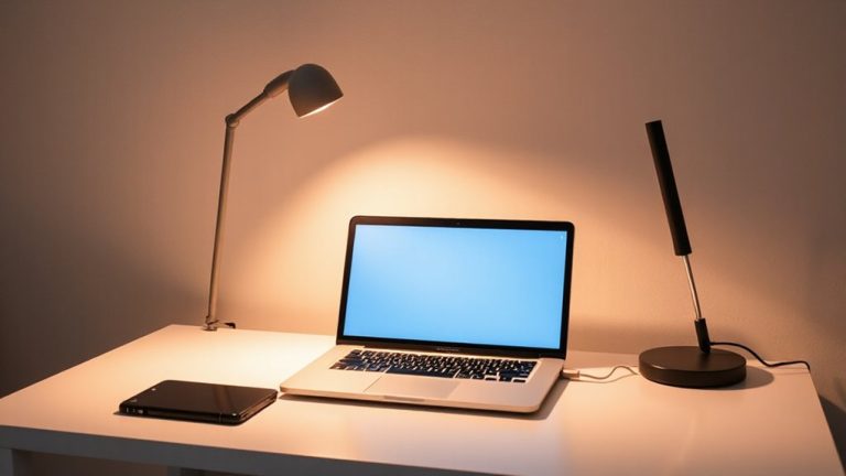 balanced task lighting placement