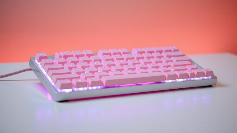 best pink keyboards performance style