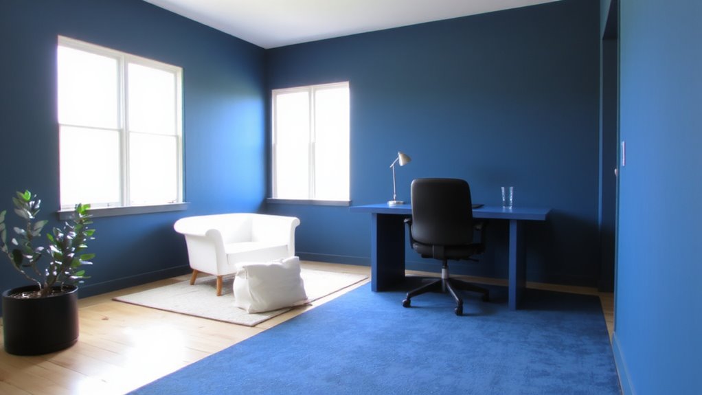 blue enhances focus and calm