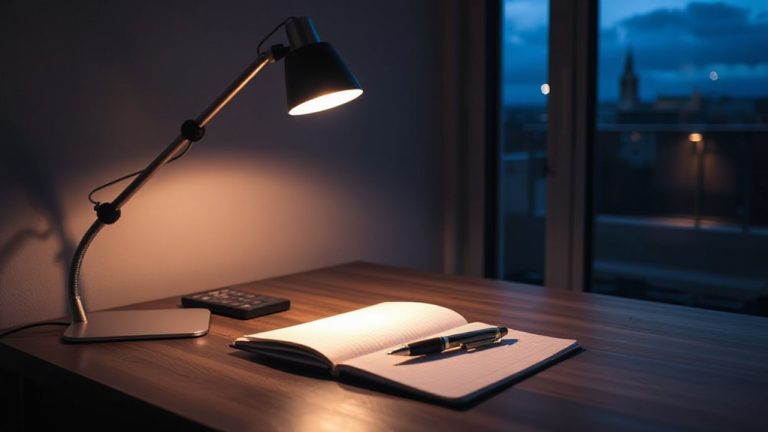 blue light filtered task lighting