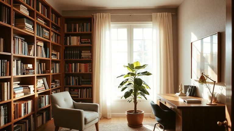 bookshelves as sound diffusers