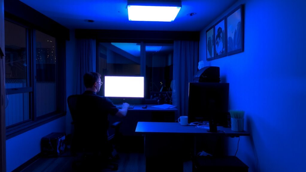 bright cool light for alertness