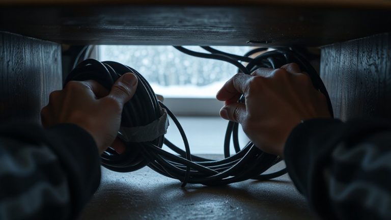 bundle cables reduce drafts