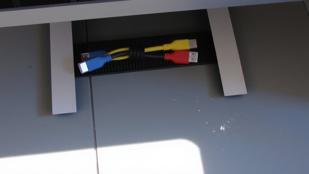 bundle cables to stop drafts
