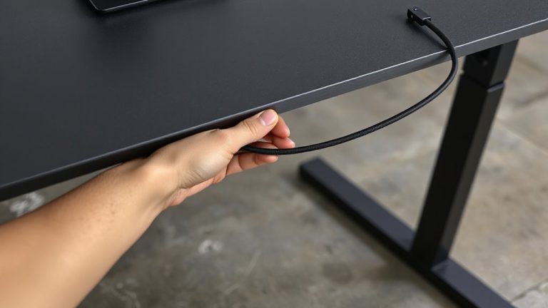 cable arm for sit stand desk