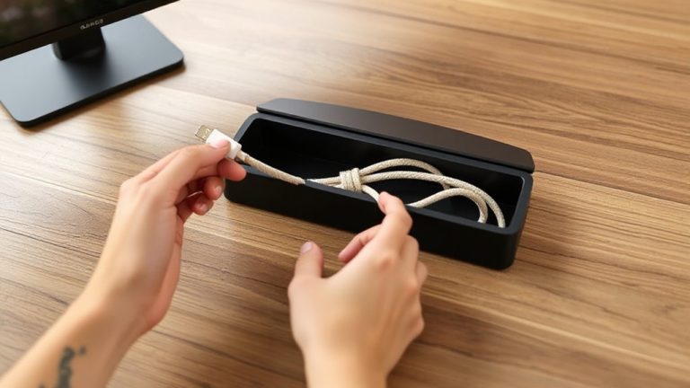 cable box matches desk
