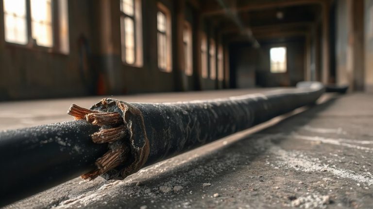 cable insulation wear signs