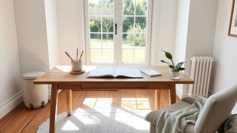 calm focused workspace design