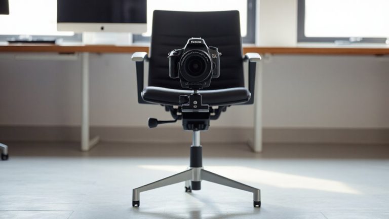 camera aligned with seated eye level