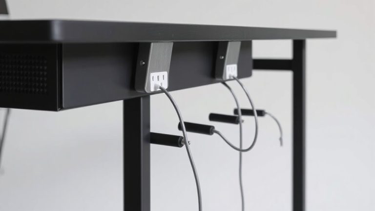 cascading offset desk power strips