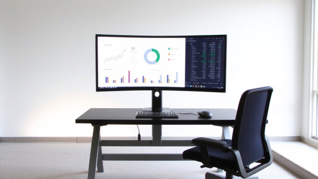 centered dashboard dual monitor setup