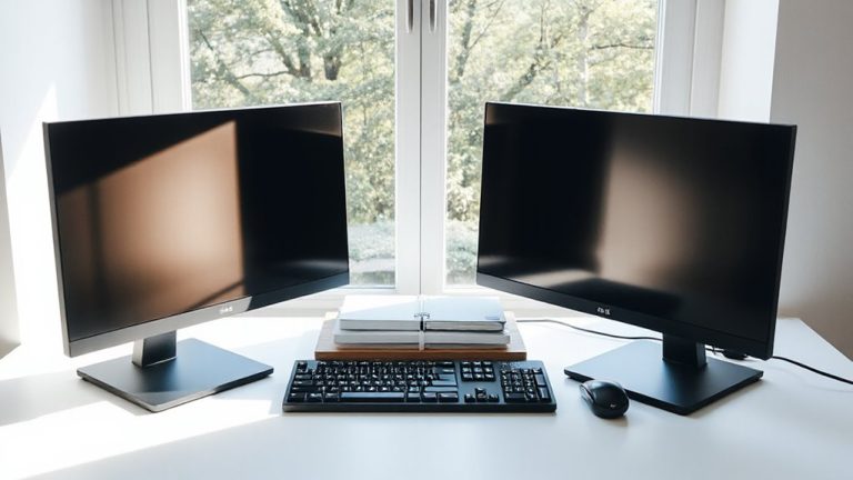 centered monitors with peripheral tools