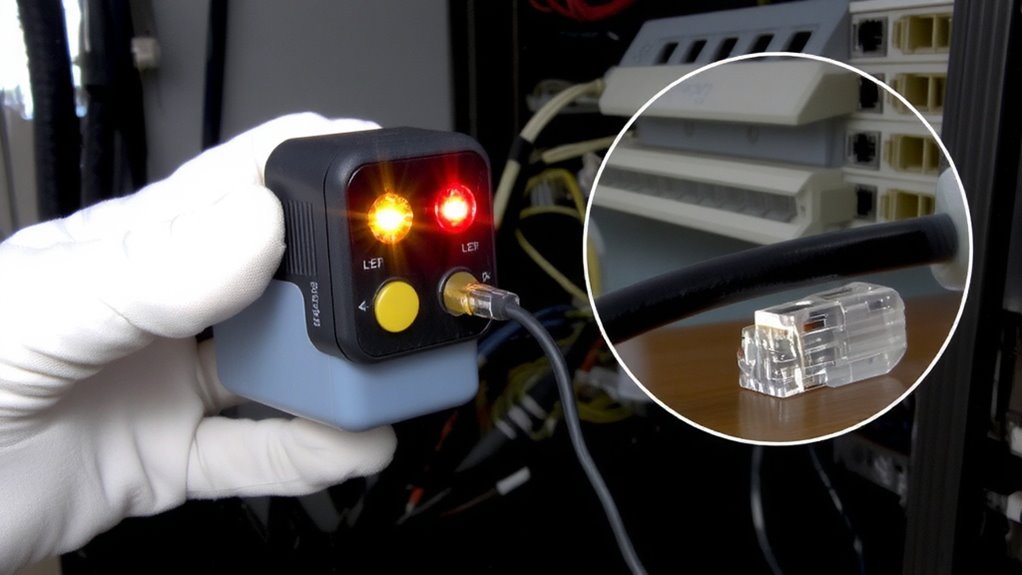 check tester display carefully