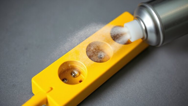 cleaning dust with compressed air