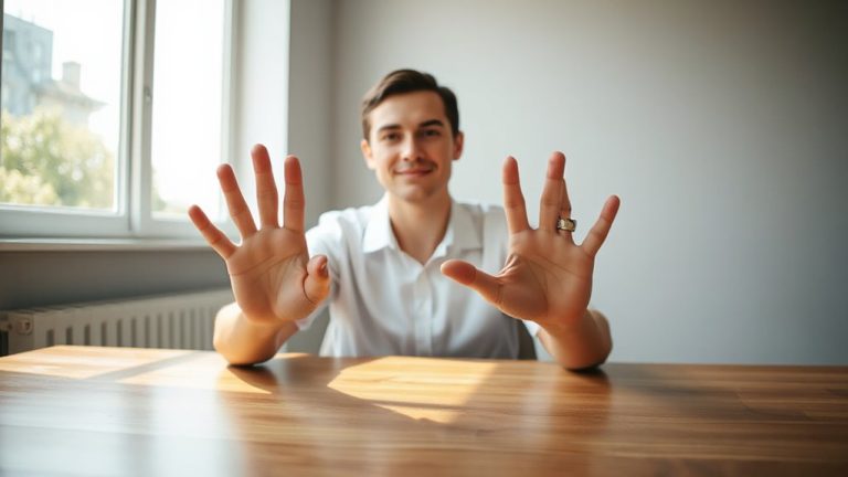 clear controlled hand movements