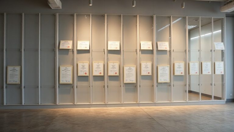 clear dustproof certificate pockets