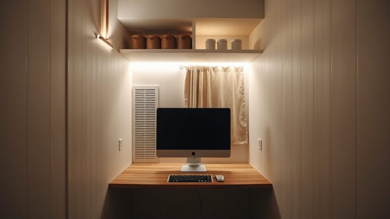 closet workspace with ventilation