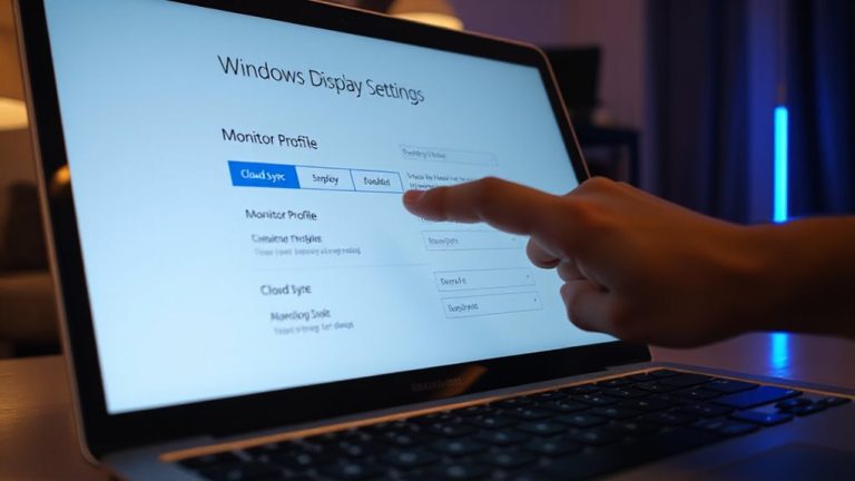 cloud backup display profiles