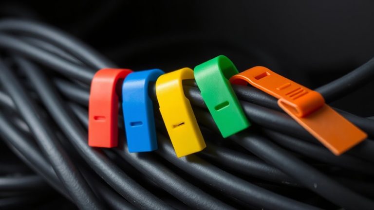 color coded cable labeling system