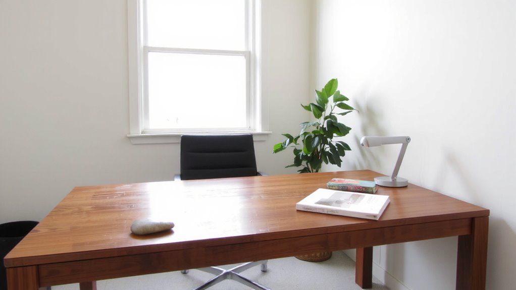 command position desk placement
