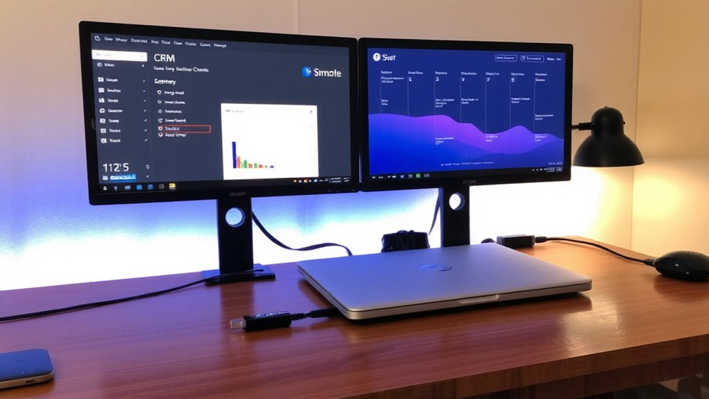 connect correctly for dual monitors