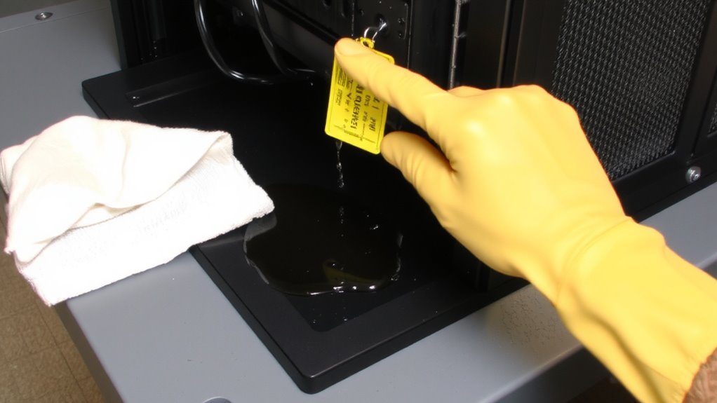 contain absorb protect inspect