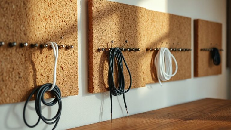 corkboard panels for cords
