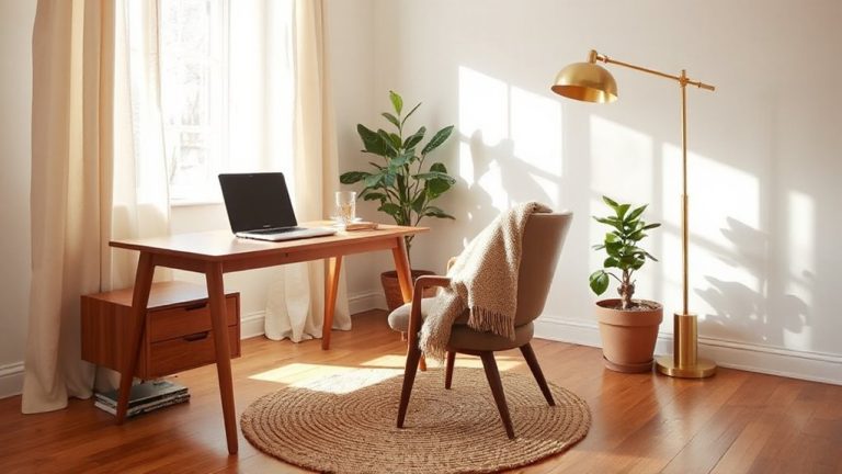 cozy connected functional workspace