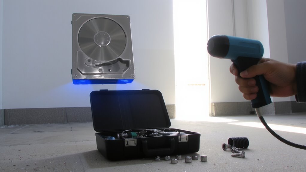 degauss with industrial strength magnets