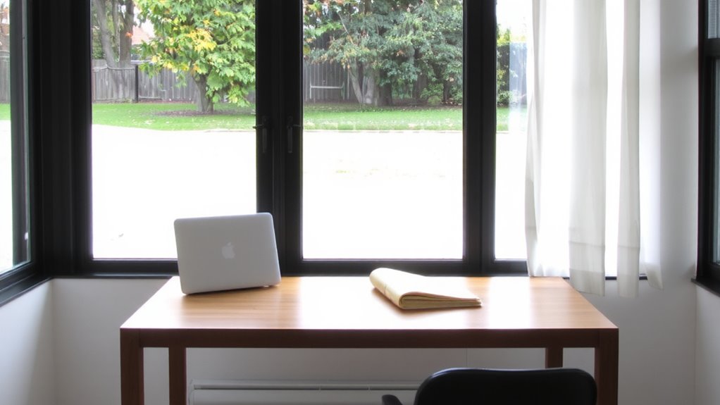 desk at ninety degrees