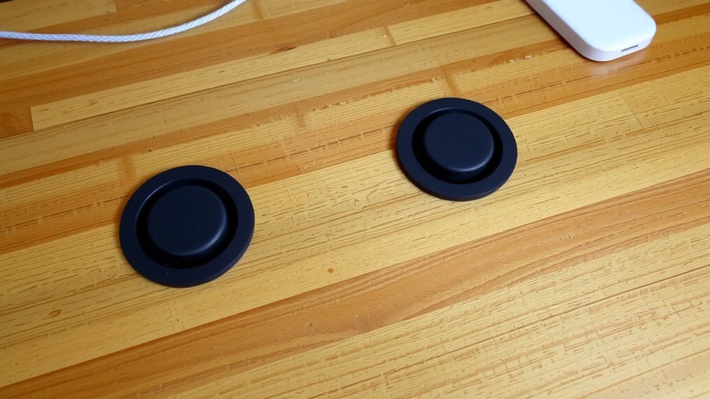 desk edge grommet placement