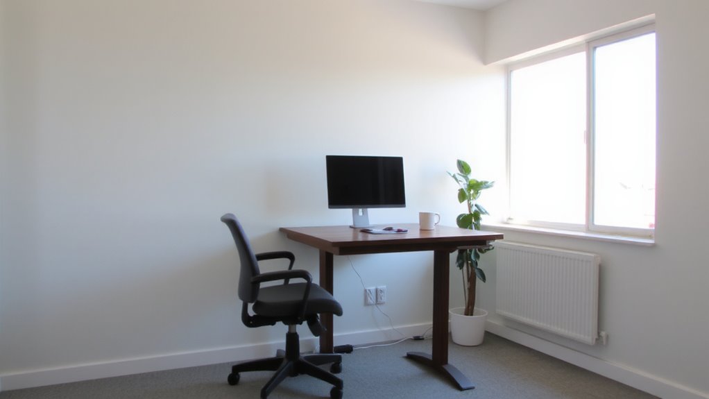 desk height and posture support