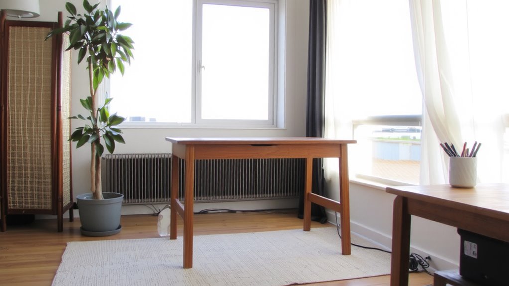 desk placement for focus