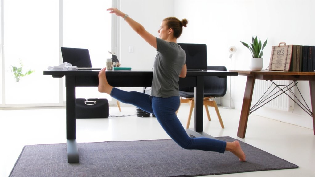 desk stretches for hip flexors
